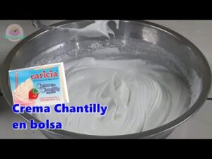 ¿Cómo preparar 100g de crema chantilly?