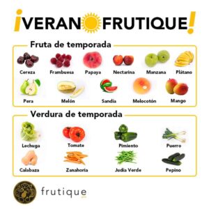 ¿Cuáles son las frutas y verduras de temporada de verano?