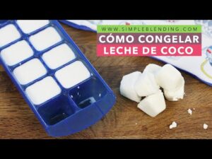 ¿Cuánto dura la leche de coco congelada?
