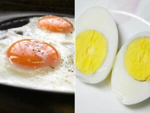 ¿Qué es mejor el huevo frito o cocido?