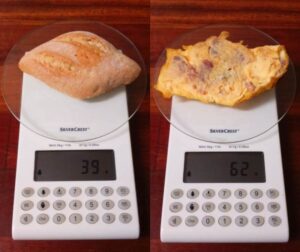 ¿Cuántas calorias tiene una tortilla francesa con jamon york?