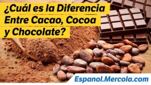 Diferencia entre cacao y chocolate